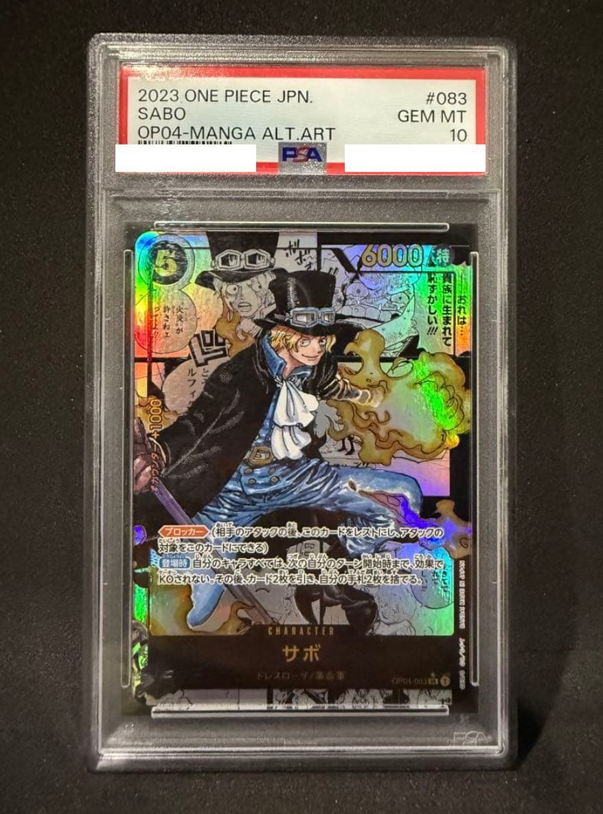 PSA 10 Sabo OP04-083 SR Comic Parallel Manga Alt Art ONE PIECE