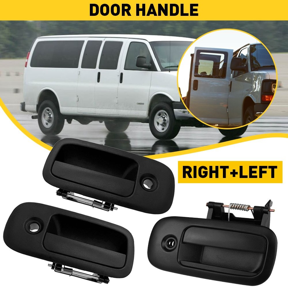 3x Outer Door Handle Rear Front LH RH For 1996-2009 Chevy Express GMC Savana Van thumbnail 15