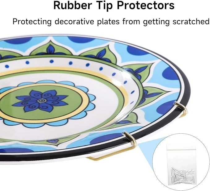 Colgadores de platos para la pared, exposición decorativa de platos de 12 pulgad Foto 4 de 4