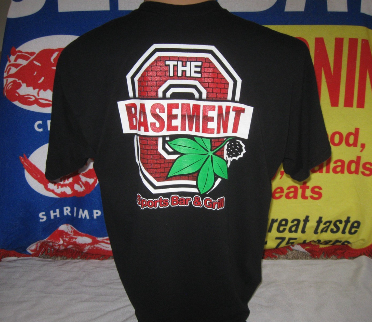 THE BASEMENT Sports Bar & Grill Northeast Ohio t Shirt Men's XL OSU CAVS BROWNS View 2