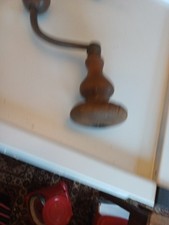 Antique Wood And Steel Brace Would Polish Up Lovely 10" Long