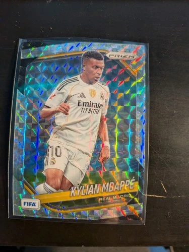 2025-26 Panini Prizm FIFA Soccer Silver Mosaic Prizm Kylian Mbappe #181 NM+