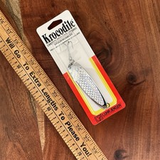 LUHR JENSEN KROCODILE CHROME SILVER P-L 2-1/4 SPOON JIG USA NEW
