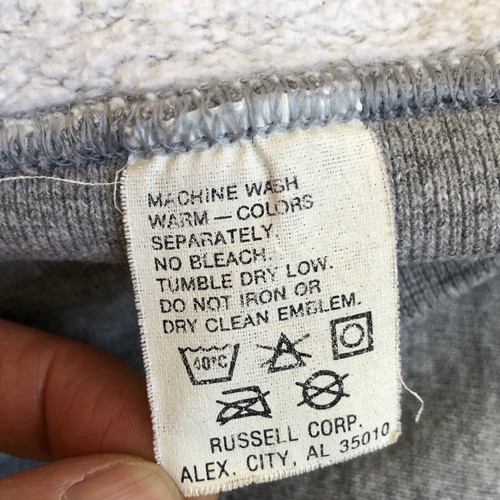 Sudadera De Colección LL Bean Russell Atlética Para Hombres XL Henley Gris Jaspeado Algodón EE. UU. - Imagen 7 de 12
