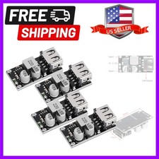 USB Buck Converter, 4pcs DC-DC Step Down Module 6-32V 12V 24V to 5V QC 3.0 Ch...