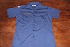 Boy Scouts of America BSA Youth Shirt Blue Large Plain Removed Patches