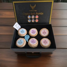Luxury Bath Bombs set 100% Natural Organic Vegan Home  crystal bath bombs freepp