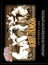 Bobby Thomson 1997-98 Fleer Million Dollar Moments #19 New York Giants MLB READ
