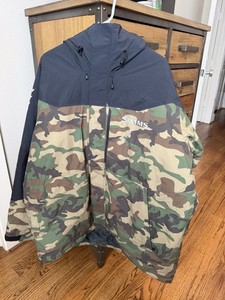 Veste Imperméable Simms Challenger Homme – Woodland Camo Taille M – Avec Capuche