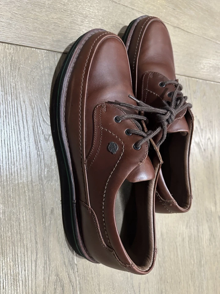 The Body Shoe de Hush Puppies para Hombres 15 M Cuero Marrón Zapatos para Caminar Centro Comercial Caminante Foto 2 de 4