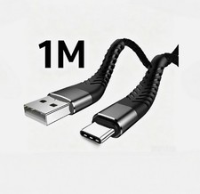 1M Braided USB to Type-C Fast Charging Data SYNC Charger Cable Cord