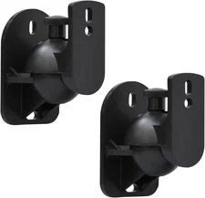 Speaker Wall Mount Brackets, Universal for Surround Sound Black 
