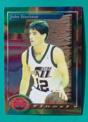 1993-94 Topps Finest John Stockton #219 Utah Jazz