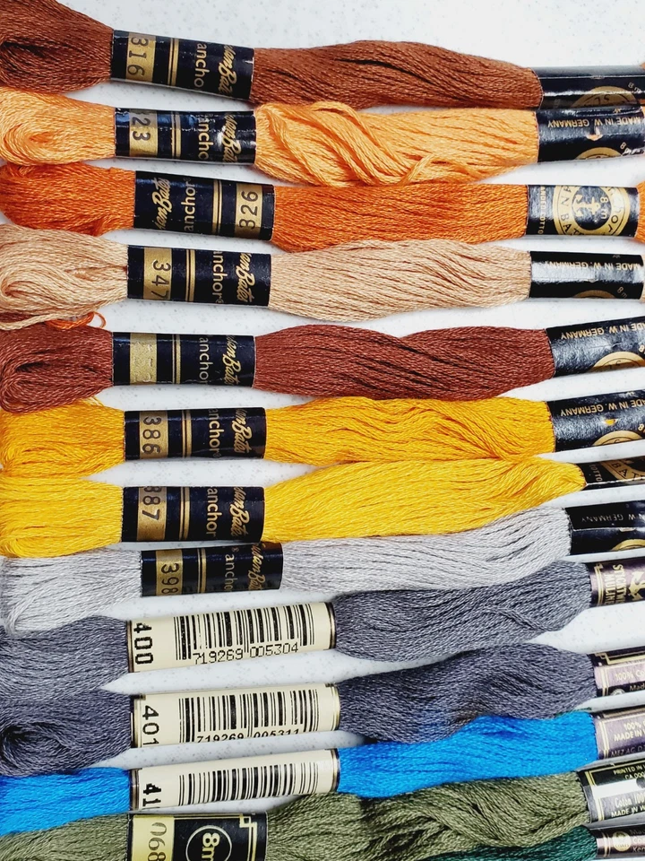 40 Anchor Embroidery Floss Lot of 40 Different Colors Full Skeins C - Image 4 of 4