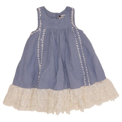 Artisan Ny, Kleid, Größe: 98, Blau/Weiß, Baumwolle/Polyester, Sonstiges #sfn