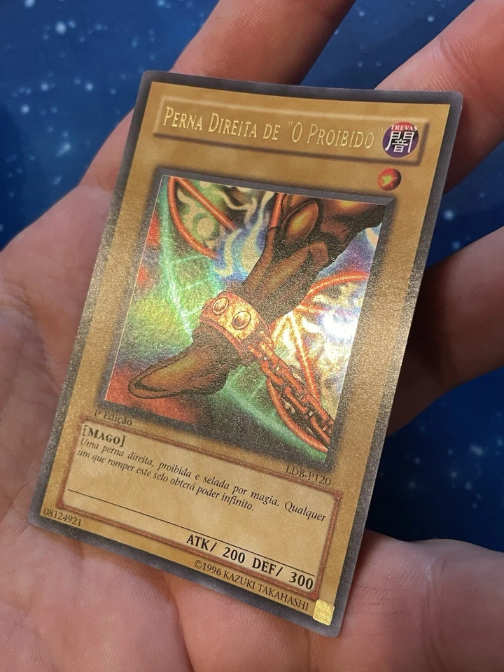 2002 Yu-Gi-Oh! LOB 1ST ED. RIGHT LEG OF THE FORBIDDEN ONE LDB-P120 Near Mint New - Bild 2 von 4