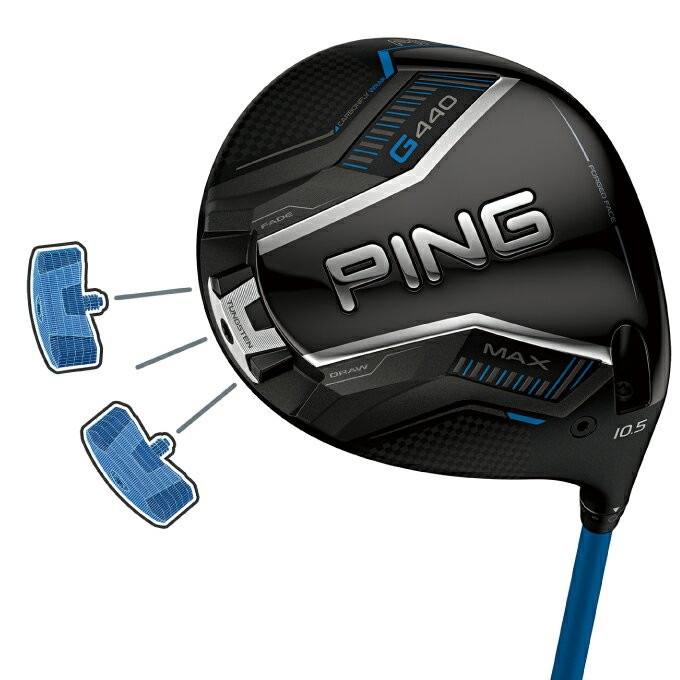 クラブ PING G440 MAX 10.5 ALTA J CB flex R PING G440MAX Driver 10.5deg RH ALTA J CB BLUE PING graphite