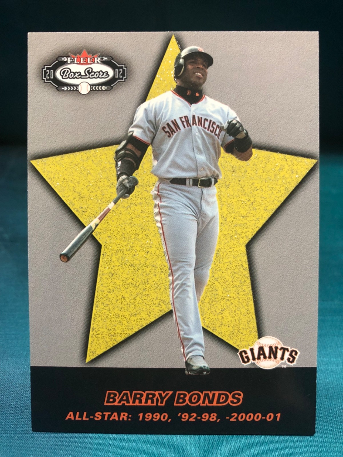 2002 Fleer Box Score All Star Gold Star #248 Barry Bonds /2950 SF Giants RARE