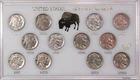 1934-1938 PDS Ch. AU to Gem BU Buffalo Nickel Short Set #2 , 12 Coins, Lustrous!