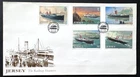 AtoZ. Jersey FDC Railway Steamships 1989