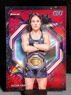 2024 Topps Finest UFC Red Shimmer Refractor #219 Alexa Grasso