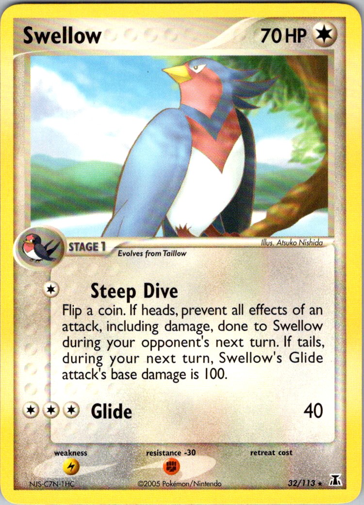 Swellow 32/113 Rare EX Delta Species NM