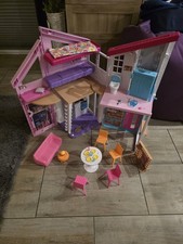 Barbie Haus Malibu Klappbar Mit Viel Zubehör Puppenhaus Traumhaus 
