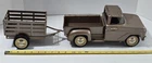 S-58 VINTAGE 1960'S PRESSED STEEL TONKA SIDE STEP PICK UP TRUCK & TRAILER