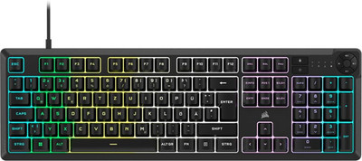 Corsair K55 CORE RGB Membran Kabelgebundene Gaming-Tastatur   Leise, Reaktionssc