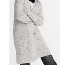 Madewell Kent Donegal Grey Speckled Wool Blend Cardigan Sweater Size XS