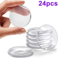 Transparent Soft Silicone Door Stopper Self-adhesive Wall Protector Bumper
