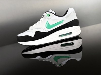 NIKE AIR MAX 1 -Stadium Green- Sneaker weiß/schwarz/grün Gr.37,5