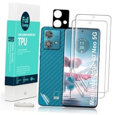 for 5G Screen Protector,2-Pack,Hydrogel Film with Camera Motorola Edge 40 Neo