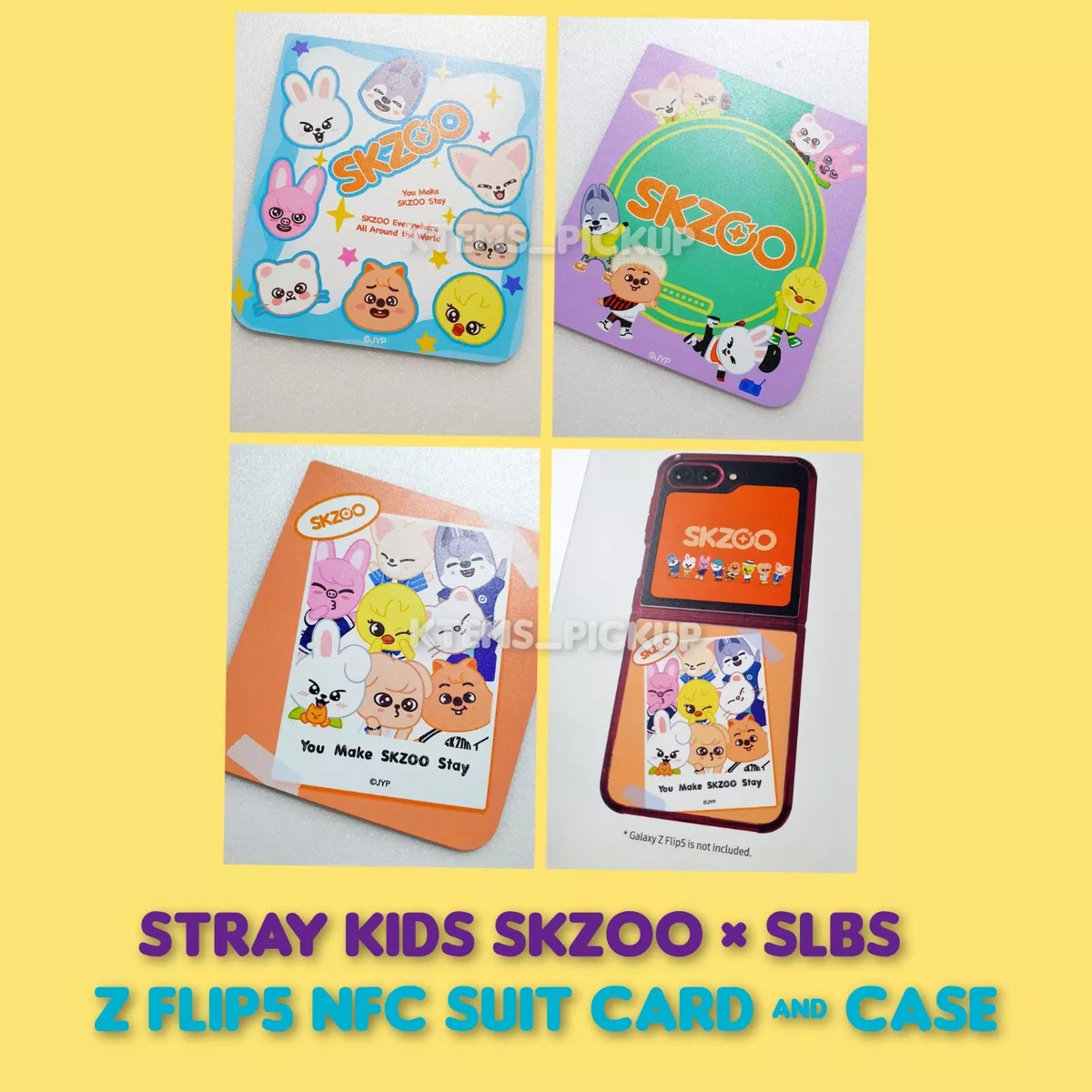 Stray Kids SKZOO X SLBS Galaxy Z FLIP5 NFC suit card + case