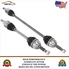 Pair Front CV Axle For Nissan Versa 1.6L 2012-2018 Versa Note 2014-2017 2018