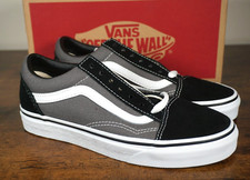 Vans Old Skool Sneakers Grey Pewter Black Shoes VN000K6HR0 Size Mens 5 Women 6.5