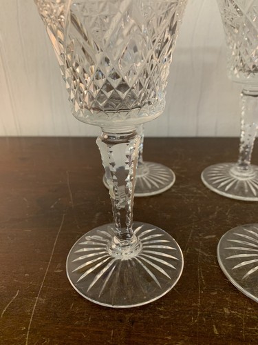 Lot Of 2 White Wine Glasses Cut Crystal Model From Saint Louis (Price For 2) - Picture 6 of 10