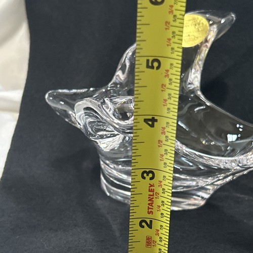 Vtg Princess House Fine French Crystal Dove Bird Votive Trinket Candy Dish - Picture 10 of 11