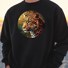 Leopard Portrait Sweatshirt Cosy And Perfect For Any Occasion S To 4XL