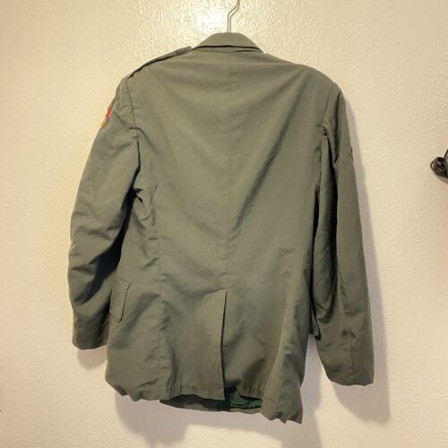 WWII US. ARMY DRESS GREEN UNIFORM COAT 1st Armored Div. WW2 Sz. 38R - Picture 4 of 18