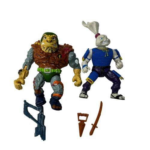 General Traag Usagi Yojimbo 1989 TMNT Vintage Action Figure Lot w/ Accessories