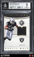 POP 1: Khalil Mack BGS 9: 2017 Limited Limitless Materials Gisto /125
