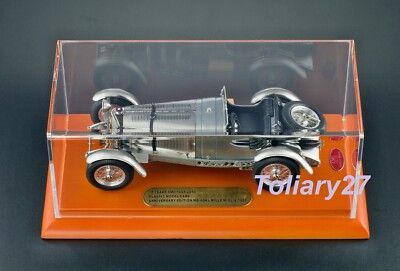1:18 CMC M-087 Mercedes-Benz SSKL Mille Miglia 1931+Vitrine+Holzplatte 15 Jahre