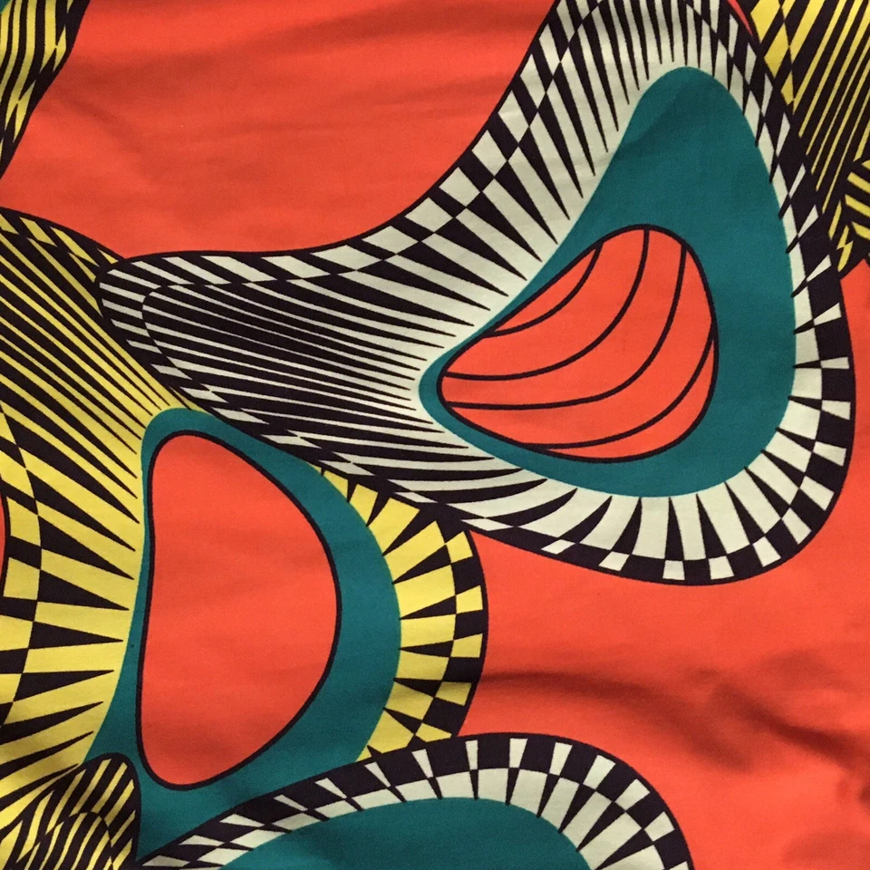 Ankara Inspired Printed Ethnic 4-way Stretch Fabric Polyester Spandex 96 x 63 Pc - Image 3 of 4