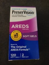 Bausch + Lomb PreserVision Areds Eye Vitamin & Mineral Supplement 120 (K49)