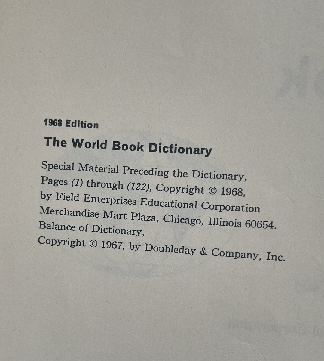 The World Book Encyclopedia Dictionary Complete 2 Volume Set