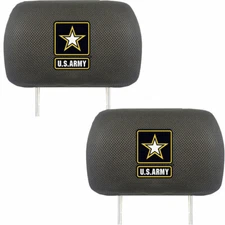 NEW 2PC SET U.S Army Car Truck SUV Universal Fit Headrest Covers Automotive Gear