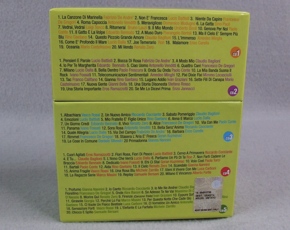 Le 100 Canzoni dei Cantautori (5 CD Box Set) Italian Singer-Songwriters Foto 4 de 4