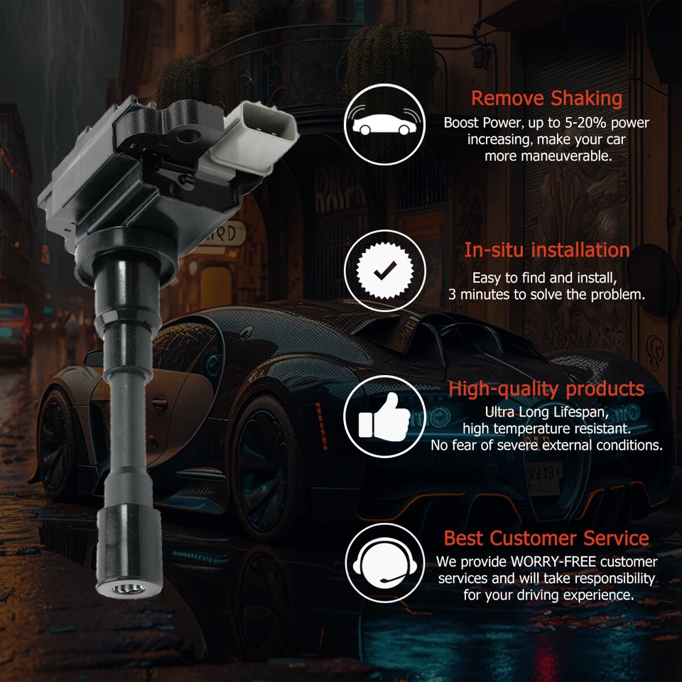 2X Ignition Coil+Plugs for 1999-2001 Suzuki Esteem L4 1.6L 2007-2017 Swift UF280 - Imagem 4 de 4