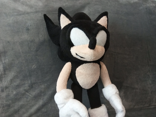 Custom plush, inspired by Dark Sonic - The Sonic X, made to order